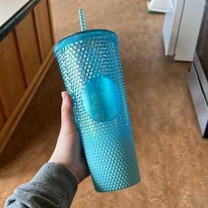 Light Blue starbucks tumbler